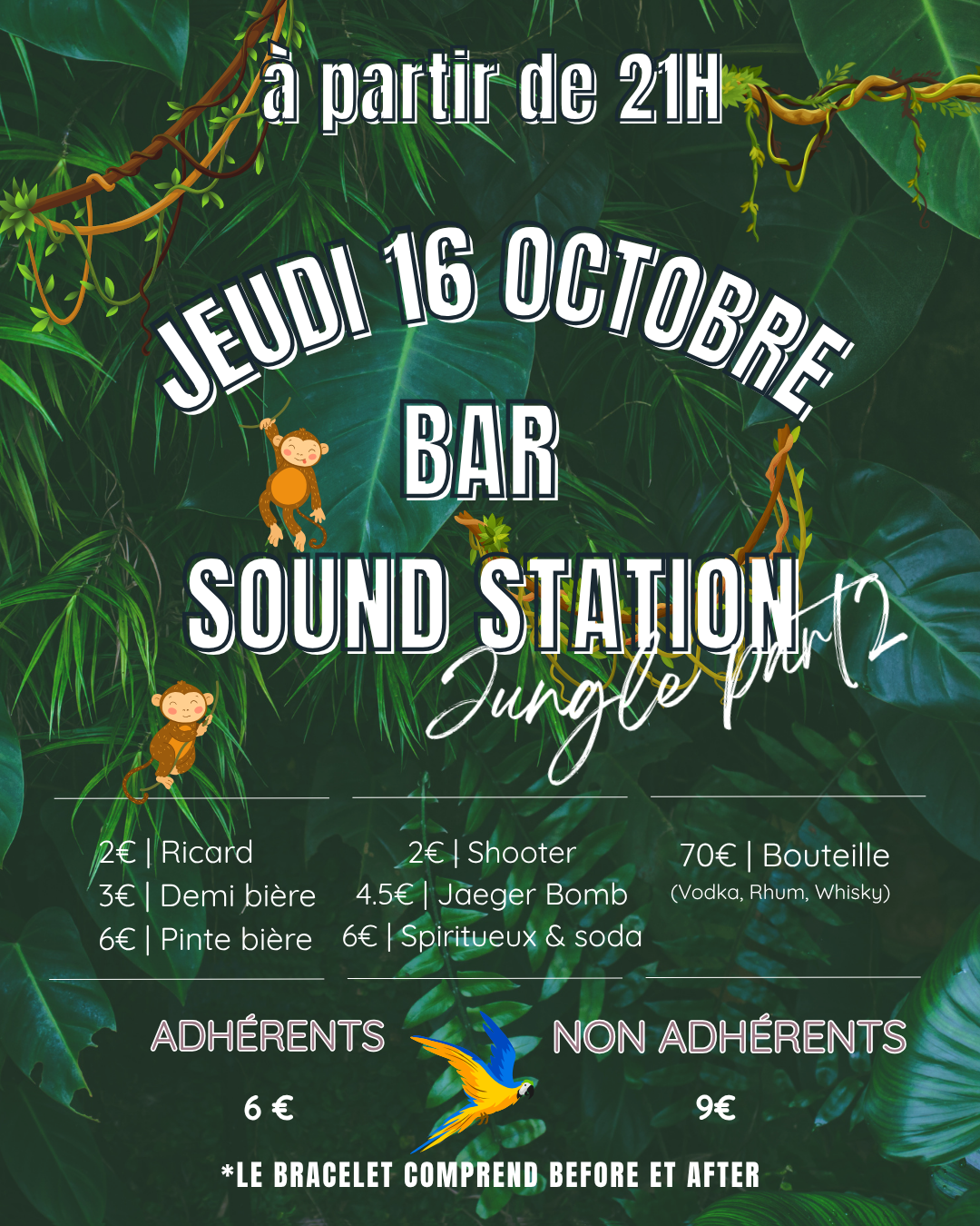 Soirée 100% JUNGLE CASITA